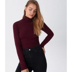 Sweter z golfem basic - Bordowy. Czerwone swetry damskie House, s, bez wzorów, bez rękawów. Za 59,99 zł.
