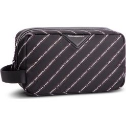Kosmetyczka KARL LAGERFELD - 91KW3234 Black. Czarne kosmetyczki męskie marki KARL LAGERFELD, bez wzorów, ze skóry. Za 409,00 zł.