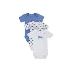 Name it Boys Body dziecięce regatta 3 szt. - niebieski - Gr.Niemowlę (0 - 6 miesięcy). Niebieskie body niemowlęce marki Name it, z bawełny. Za 55,00 zł.