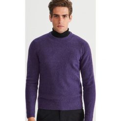 Sweter - Fioletowy. Fioletowe swetry klasyczne męskie Reserved, l. Za 99,99 zł.