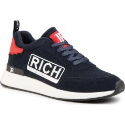 Sneakersy JOHN RICHMOND - 1322 B Navy. Niebieskie sneakersy męskie John Richmond, bez wzorów, ze skóry, klasyczne, bez zapięcia. W wyprzedaży za 519,00 zł.