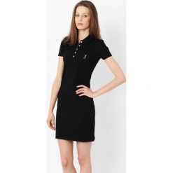 Sukienka Polo Czarna "Pink". Różowe sukienki damskie Edward Orlovski, s, z haftami, z elastanu, sportowe, polo, bez rękawów, sportowe. Za 80,00 zł.