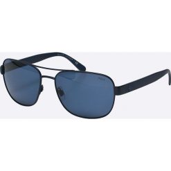 Polo Ralph Lauren - Okulary. Niebieskie okulary przeciwsłoneczne damskie marki Polo Ralph Lauren, prostokątne. W wyprzedaży za 379,90 zł.