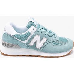 New Balance - Buty WL574ESY. Szare buty sportowe damskie New Balance, z gumy. W wyprzedaży za 299,90 zł.