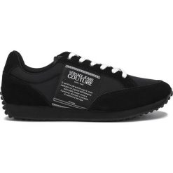 Versace Jeans Couture Tenisówki Czarny. Czarne trampki męskie Versace Jeans Couture, bez wzorów, z jeansu, bez zapięcia. Za 547,95 zł.