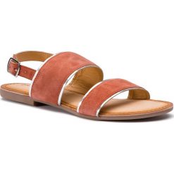Sandały GIOSEPPO - 48794 Pink. Różowe klapki damskie marki Gioseppo, bez wzorów, ze skóry, bez obcasa, na obcasie. Za 179,00 zł.