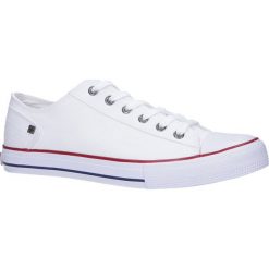 Białe trampki sznurowane Big Star DD174271. Białe trampki męskie BIG STAR, bez wzorów, retro, na sznurówki. Za 88,99 zł.