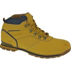 Buty zimowe EXPANDER 938DA5 YELLOW. Brązowe buty trekkingowe męskie Expander, na zimę, ze skóry, bez zapięcia. W wyprzedaży za 114,99 zł.