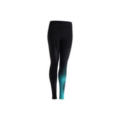 Legginsy do treningu crossowego 900 damskie. Czarne legginsy damskie DOMYOS, s, z elastanu. Za 109,99 zł.