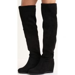 Buty zimowe damskie: Czarne Kozaki Respond
