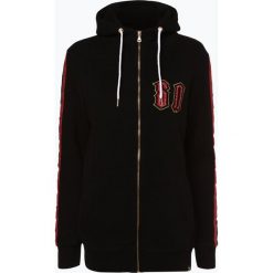 Superdry - Damska bluza rozpinana, czarny. Czarne bluzy damskie marki Superdry, m, w paski, bez rękawów, bez kaptura. Za 379,95 zł.