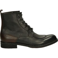 Botki męskie - 1703 NERO-WHI. Czarne botki męskie Venezia, ze skóry. Za 299,00 zł.