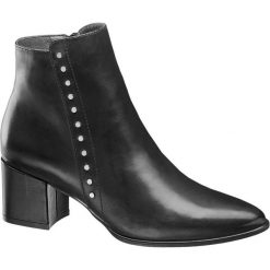 Botki damskie 5th Avenue czarne. Czarne botki damskie 5th Avenue, ze skóry, bez obcasa, na obcasie, bez zapięcia. Za 219,90 zł.