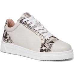 Sneakersy UNISA - Fiyola F19 Nt Vp Ivory. Białe półbuty damskie Unisa, ze skóry ekologicznej. W wyprzedaży za 319,00 zł.