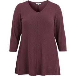 Zhenzi Prążkowana tunika Alic burgundowy female czerwony 42/44 (S). Czerwone tuniki damskie Zhenzi, s, w paski, prążkowane, z dekoltem w serek, bez rękawów. Za 199,00 zł.