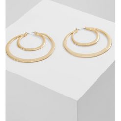 Kolczyki damskie: Kenneth Jay Lane DOUBLE HOOP PIERCED EARRING Kolczyki satin goldcoloured