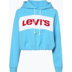Levi's - Damska bluza nierozpinana, niebieski. Niebieskie bluzy damskie Levi's®, s, z napisami, bez rękawów, bez kaptura. Za 249,95 zł.