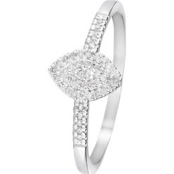 Złoty pierścionek z diamentami. Szare pierścionki damskie Diamond & Co, z diamentem, złote. W wyprzedaży za 659,95 zł.