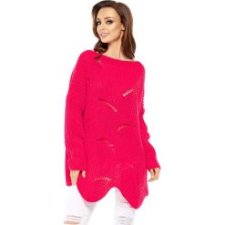 Swetry klasyczne damskie: Sweter w kolorze malinowym