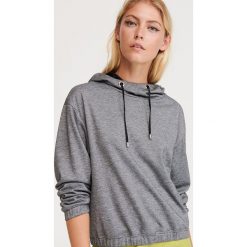 Bluza z kapturem - Szary. Szare bluzy damskie Reserved, s, bez wzorów, bez rękawów, z kapturem. Za 89,99 zł.