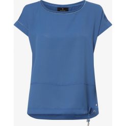 Monari - Bluzka damska, niebieski. Niebieskie bluzki damskie Monari, bez wzorów, z materiału, bez kołnierzyka, bez rękawów. Za 249,95 zł.
