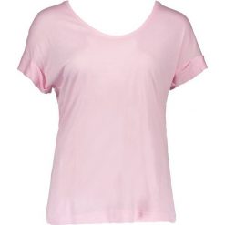 Koszulka w kolorze jasnoróżowym. Różowe t-shirty damskie Benetton, xs, z okrągłym kołnierzem. W wyprzedaży za 58,95 zł.