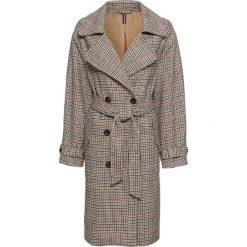 Płaszcz w kratę bonprix brązowy w kratę. Brązowe płaszcze damskie bonprix, eleganckie. Za 189,99 zł.