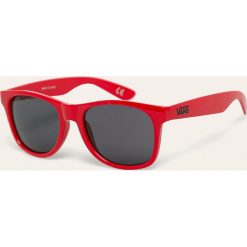 Vans - Okulary. Czerwone okulary przeciwsłoneczne męskie Vans, prostokątne. Za 59,90 zł.