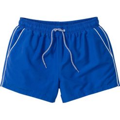 Szorty plażowe z mikrofazy bonprix niebieski. Niebieskie spodenki i szorty męskie bonprix, na plażę, s, bez wzorów. Za 59,99 zł.