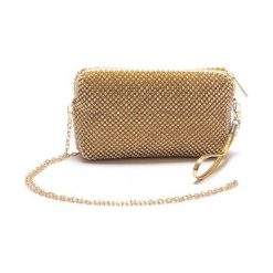 Torebki klasyczne damskie: Torebka w kolorze złotym – (S)21,5 x (W)13 cm
