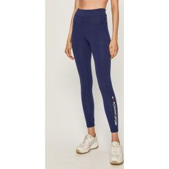 Tommy Sport - Legginsy. Niebieskie spodnie damskie Tommy Sport, s, z elastanu. Za 199,90 zł.