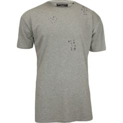 Szary, Przedłużony T-Shirt (Koszulka) z Dziurami - 100% BAWEŁNA - Brave Soul, Męski TSBRSSS17BENJIgrey. Szare koszulki męskie Brave Soul, m, bez wzorów, z bawełny, bez kołnierzyka. W wyprzedaży za 29,00 zł.