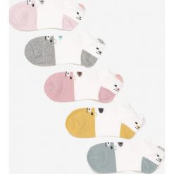 5-pack Mix Kolorów Skarpety Phalisise. Białe skarpetki damskie Born2be, bez wzorów. W wyprzedaży za 29,99 zł.