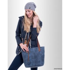 Skórzana Torebka Handmade Tegula Medela VENETA. Szare torebki klasyczne damskie Pakamera. Za 613,00 zł.