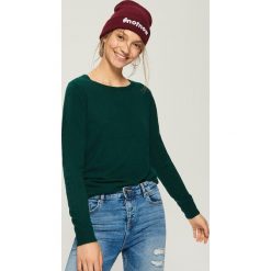Sweter basic - Turkusowy. Niebieskie swetry damskie Sinsay, s, bez wzorów, bez rękawów, bez kaptura. Za 39,99 zł.