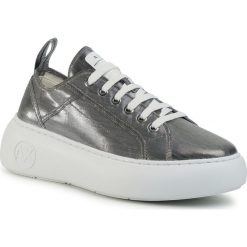 Sneakersy ARMANI EXCHANGE - XDX041 XV312 00818 Gun Metal. Szare półbuty damskie Armani Exchange, z tworzywa sztucznego. W wyprzedaży za 449,00 zł.
