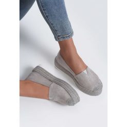 Szare Espadryle Philosophic. Szare espadryle damskie marki Inny, bez wzorów, bez obcasa, na płaskiej podeszwie. Za 89,99 zł.