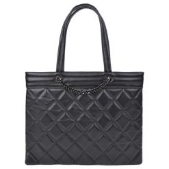 Robertam Torebka Czarna. Czarne torebki klasyczne damskie Robertam, w kratkę, eleganckie, pikowane, bez dodatków. Za 519,00 zł.