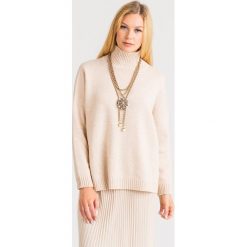 SWETER BELFAST weekend Max Mara. Brązowe swetry damskie Weekend Max Mara, s, bez wzorów, z wełny, bez rękawów, bez kaptura. Za 533,40 zł.