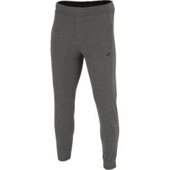 Joggery mÄ™skie: Spodnie dresowe mÄ™skie SPMD001 – ciemny szary melanż