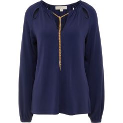 MICHAEL Michael Kors SOLID Bluzka z długim rękawem true navy. Niebieskie bluzki damskie marki MICHAEL Michael Kors, m, bez wzorów, z elastanu, bez kołnierzyka, z długim rękawem. Za 739,00 zł.