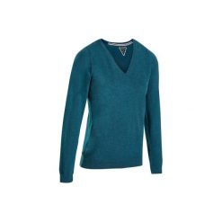 Sweter do golfa damski. Niebieskie swetry damskie INESIS, xs, bez wzorów, z bawełny, bez rękawów, bez kaptura. W wyprzedaży za 44,99 zł.