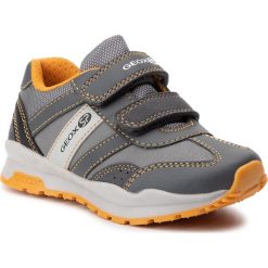 Sneakersy GEOX - J Coridan B. A J845DA 0BU50 C0105 M Dk Grey/Grey. Szare trampki chłopięce Geox, bez wzorów, ze skóry ekologicznej, na rzepy. Za 199,00 zł.