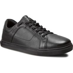 Sneakersy WOJAS - 6046-51 Czarny. Czarne sneakersy męskie marki Wojas, na co dzień, bez wzorów, ze skóry, klasyczne, bez zapięcia. W wyprzedaży za 239,00 zł.