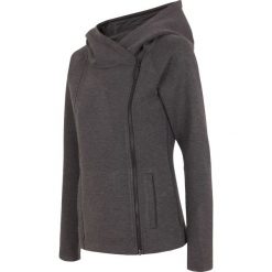 Bluzy rozpinane damskie: Bluza damska BLD005 - ciemny szary melanż