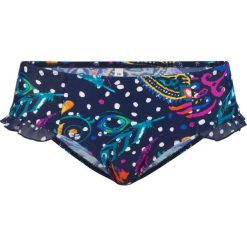 Figi bikini bonprix niebieski z nadrukiem. Niebieskie stroje kąpielowe damskie bonprix, z nadrukiem. Za 49,99 zł.