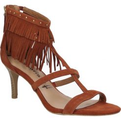 Sandały tamaris 1-28346-26. Pomarańczowe sandały damskie Tamaris, bez wzorów, ze skóry, bez obcasa, bez zapięcia. Za 339,99 zł.