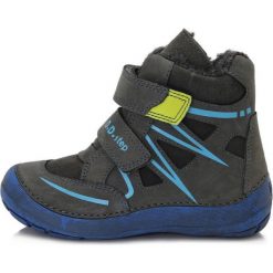 D-D-step Zimowe botki chłopięce 32 ciemnoszare. Szare buty chłopięce sportowe D-D-Step, bez zapięcia. Za 239,00 zł.