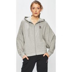 Reebok Classic - Bluza. Szare bluzy damskie Reebok Classic, s, z nadrukiem, z bawełny, bez rękawów, z kapturem. W wyprzedaży za 159,90 zł.
