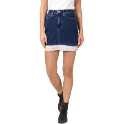 Calvin Klein Spódnica Niebieski. Niebieskie spódniczki damskie Calvin Klein, bez wzorów, z elastanu. Za 445,95 zł.